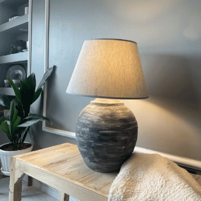 آباژور سفالی پتینه